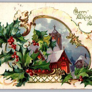 Antique Tuck's & Others Post Card Christmas Lot of 4 (A 1030)